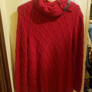 Charter club red sweater L